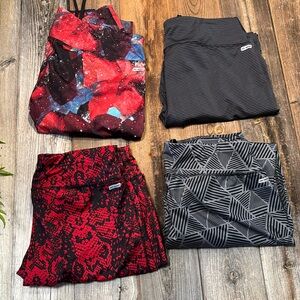 4 Pair Danskin Leggings Large